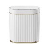 Devanti Sensor Bins 7L Motion Sensor Trash Can Slim Touchless Automatic Waste Bin White - Side View