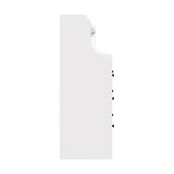 Oikiture Sideboard Buffet Cupboard 3 Chest of Drawers White - Front View