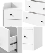 Oikiture Buffet Sideboard Hamptons Style 6 Drawers White - Extra Image
