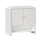 Oikiture Buffet Sideboard Storage Cabinet 2 Doors Cupboard White
