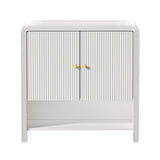 Oikiture Buffet Sideboard Storage Cabinet 2 Doors Cupboard White