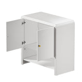 Oikiture Buffet Sideboard Storage Cabinet 2 Doors Cupboard White