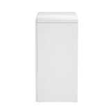 Oikiture Buffet Sideboard Storage Cabinet 2 Doors Cupboard White - Top-Down View