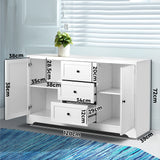 Oikiture Buffet Sideboard Hallway Hamptons Furniture - Rear View