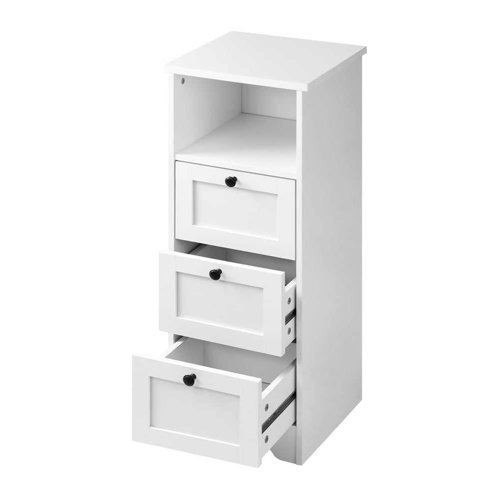 Oikiture 2x Chest of Drawers Storage Cabinet Dresser Tallboy Hamptons