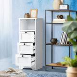 Oikiture 2x Chest of Drawers Storage Cabinet Dresser Tallboy Hamptons