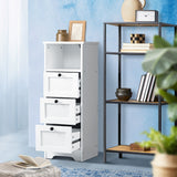 Oikiture 2x Chest of Drawers Storage Cabinet Dresser Tallboy Hamptons - Top-Down View