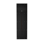 Oikiture Buffet Sideboard LED High Gloss Glass Door Black