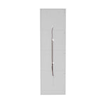 Oikiture Buffet Sideboard LED High Gloss Glass Door White