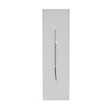 Oikiture Buffet Sideboard LED High Gloss Glass Door White - Side View