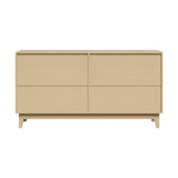 Oikiture Buffet Sideboard Storage Cabinet 4 Doors Cupboard Natural - Extra Image
