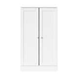 Oikiture Buffet Sideboard Cabinet 2 Doors Cupboard Pantry Kitchen Storage White - Close-Up Angle