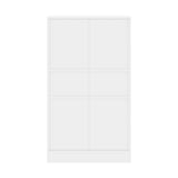 Oikiture Buffet Sideboard Cabinet 2 Doors Cupboard Pantry Kitchen Storage White - 45-Degree Angle