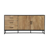 Oikiture Buffet Sideboard Cupboard Cabinet 3 Drawers 2 Door
