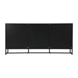 Oikiture Buffet Sideboard Cupboard Cabinet 3 Drawers 2 Door