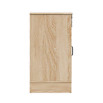 Oikiture Buffet Sideboard Cabinet Pantry Storage Cupboard Sliding Door Natural, Storage