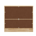 Oikiture Buffet Sideboard Cabinet Pantry Storage Cupboard Sliding Door Natural, image 6