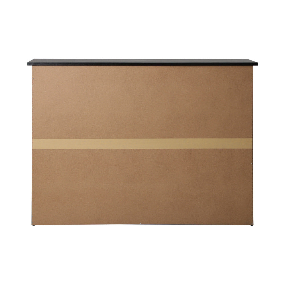 Oikiture Buffet Sideboard Kitchen Hallway Drawers Table Black