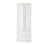 Oikiture Sideboard with Display Shelf and Drawer White - Low Angle