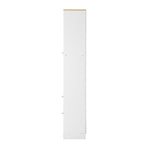 Oikiture Sideboard with Display Shelf and Drawer White, image 5