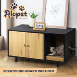 Alopet Wooden Sideboard with Scratcher Multi-Functional
