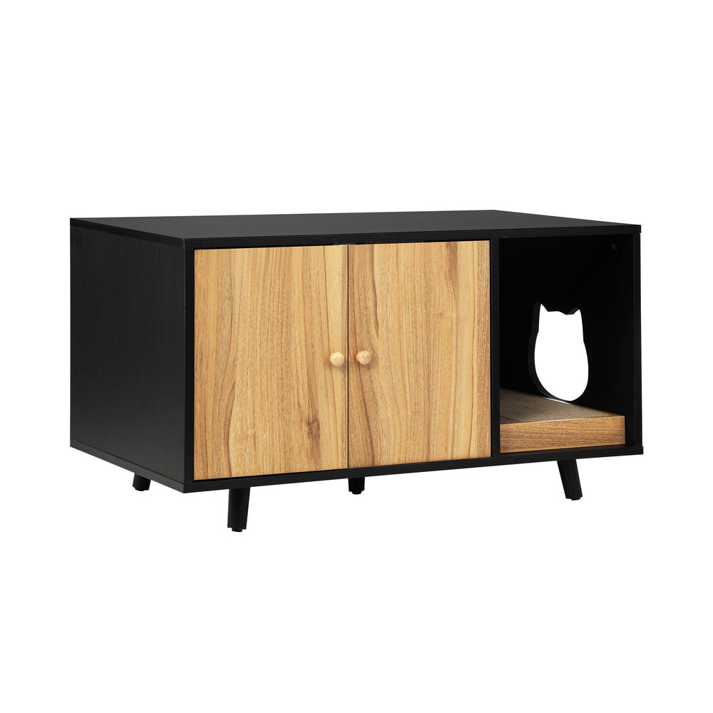Alopet Wooden Sideboard with Scratcher Multi-Functional