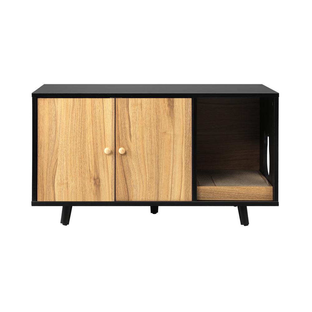 Alopet Wooden Sideboard with Scratcher Multi-Functional