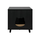 Alopet Wooden Sideboard with Scratcher Multi-Functional - Side View