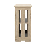 Oikiture Sideboard with Sliding Doors Wooden
