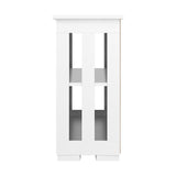 Oikiture Sideboard with Sliding Doors White