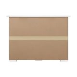 Oikiture Sideboard with Sliding Doors White