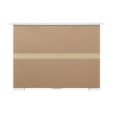 Oikiture Sideboard with Sliding Doors White - Front View
