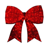 Christabelle Christmas Display Bow with LED and Twinkle Lights - 91cm - Front View
