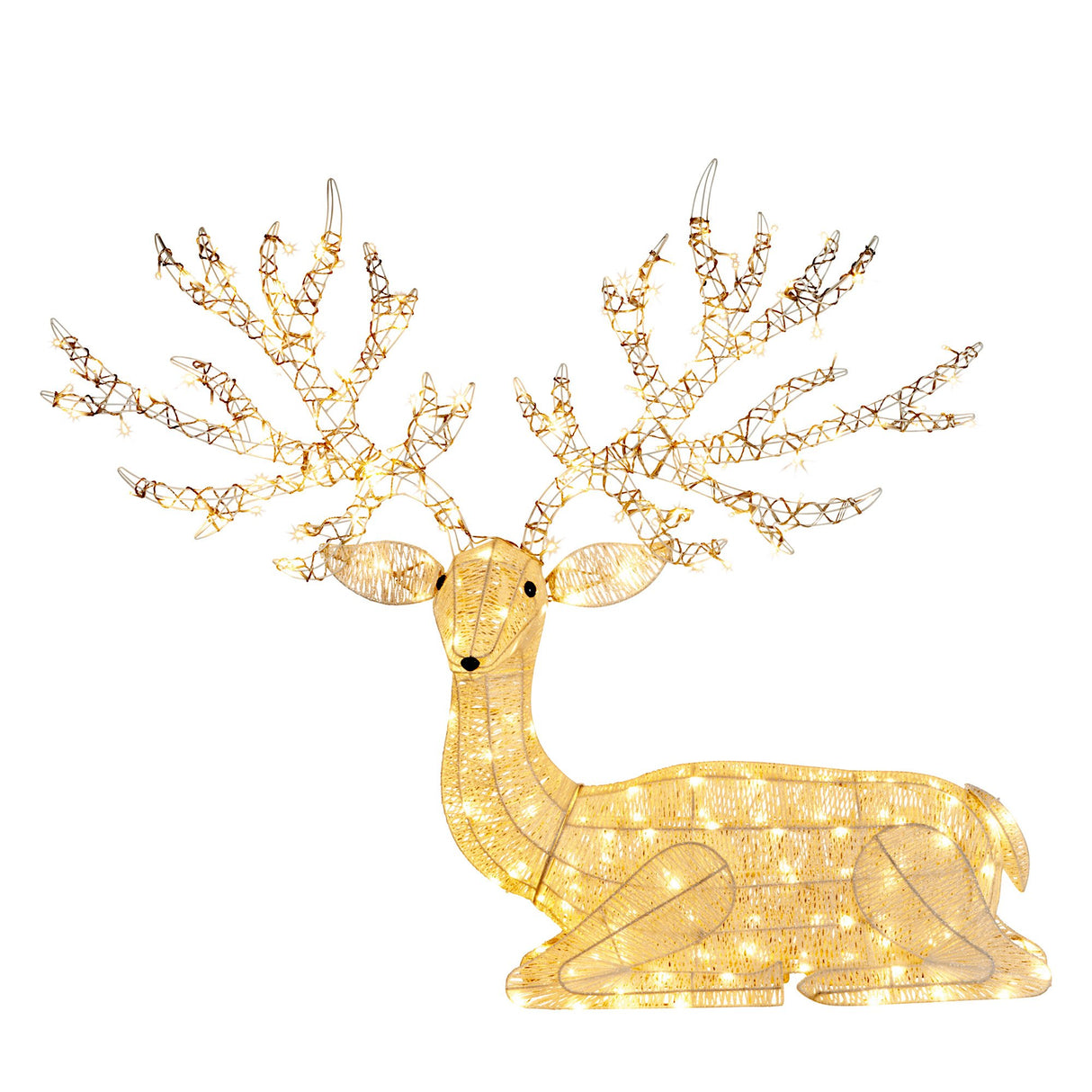 Christabelle Reindeer Christmas Display with Lights - 129cm