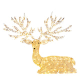 Christabelle Reindeer Christmas Display with Lights - 129cm - Front View