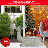Christabelle Reindeer Christmas Display with Lights - 129cm - Rear View
