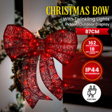 Christmas Display Bow with Lights - 87cm