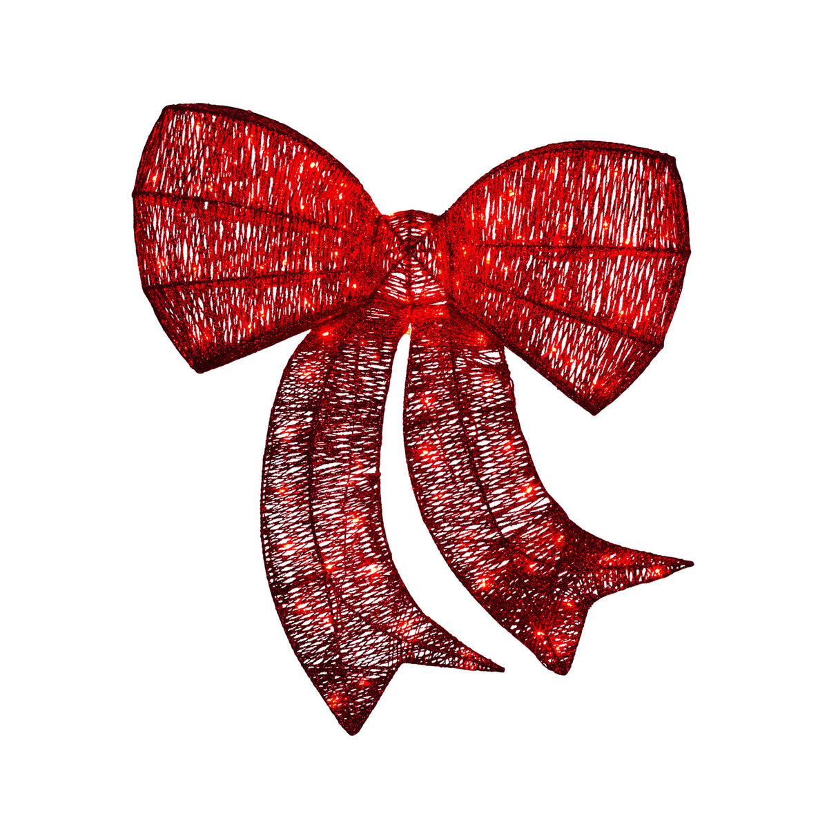 Christmas Display Bow with Lights - 87cm