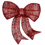 Christmas Display Bow with Lights - 87cm - Side View