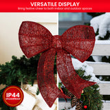 Christmas Display Bow with Lights - 87cm - Rear View