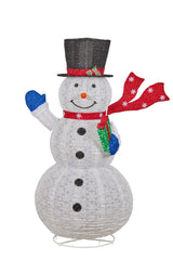 Christabelle Christmas Snowman with Twinkle Lights White Indoor Outdoor 180cmH - Side View