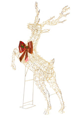 Christabelle Full Light Rearing Reindeer w/ 800 Twinkle Lights Indoor Outdoor 206cm
