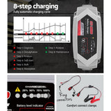 12V Automatic Car Battery Charger 6V 3.5Amp Vehicle Truck Chargers AGM - 45-Degree Angle