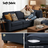 Artiss Modular Sofa Chaise Set 4-seater Dark Grey - Top-Down View