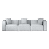 Artiss Modular Sofa Chaise Set 3-Seater Grey - Side View
