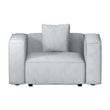 Artiss Modular Sofa Chaise Set 1-Seater Grey - Side View