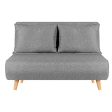 Artiss Sofa Bed 2 Seater Convertible Couch Recliner Lounge Chair Linen - Front View