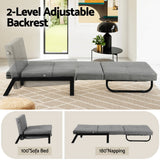 Artiss Sofa Bed Folding Convertible Couch Recliner Lounge Chair - Top-Down View