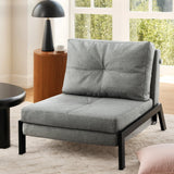 Artiss Sofa Bed Folding Convertible Couch Recliner Lounge Chair - Close-Up Angle