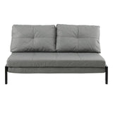 Artiss Sofa Bed 2 Seater Folding Convertible Couch Recliner Lounge Chair - Side View